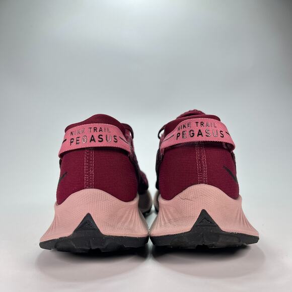 Nike Pegasus Trail 2 Dark Beetroot Lace Up Running Shoes CK4309-600 Women's Sz 8 - Picture 5 of 11